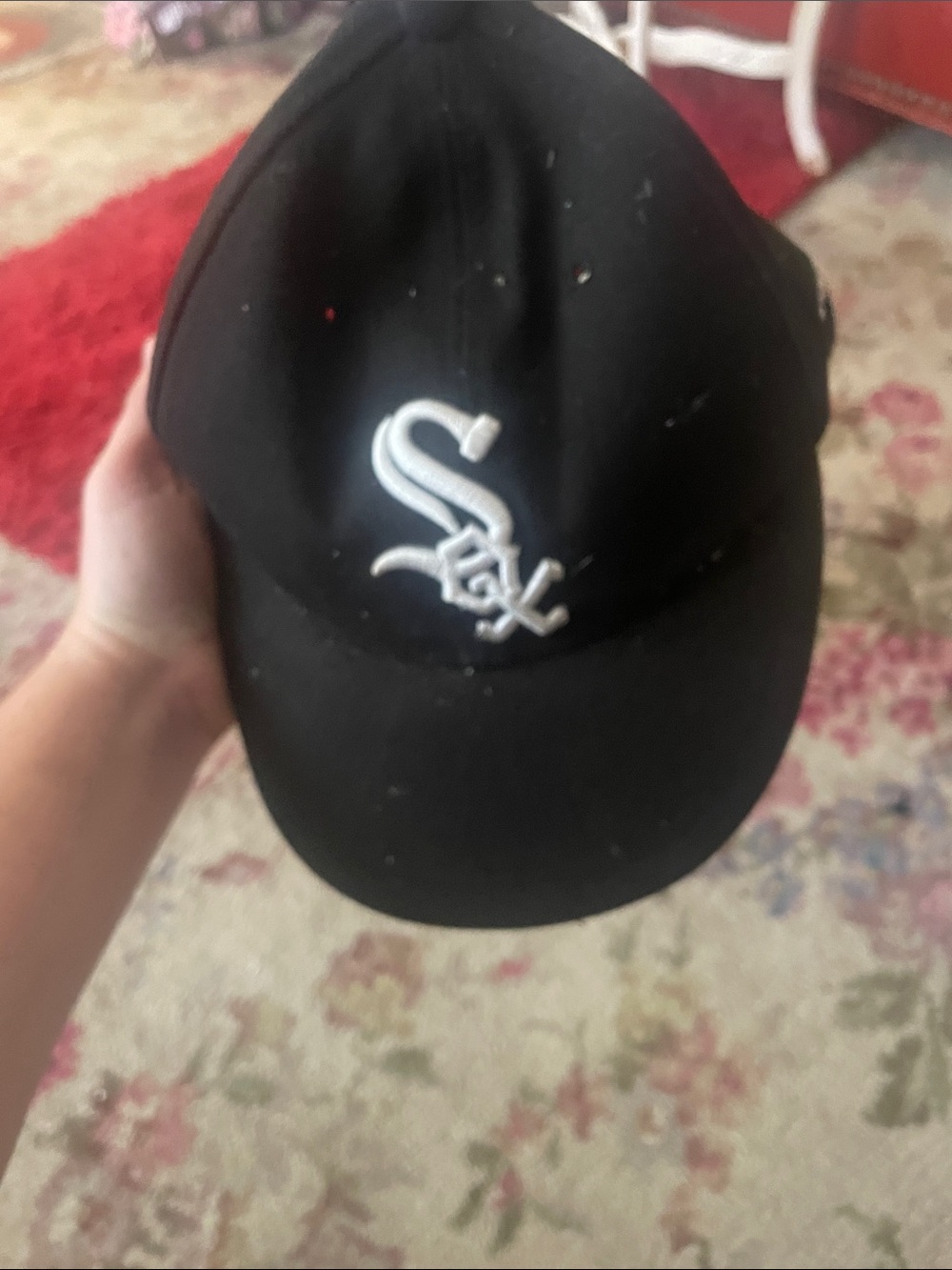 Chicago White Sox Black Baseball Cap with White Logo